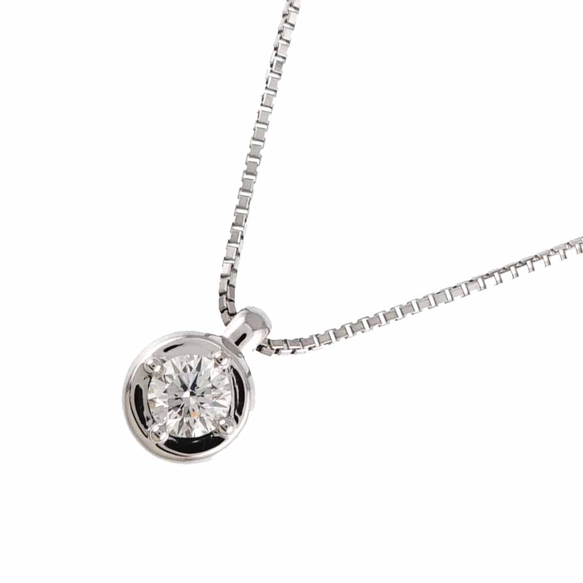 Diamond 0.18ct Necklace 18K WG 750