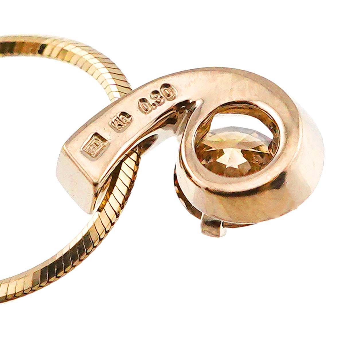 Brown Diamond 0.30ct Necklace 18K Brown Gold 750 90310402