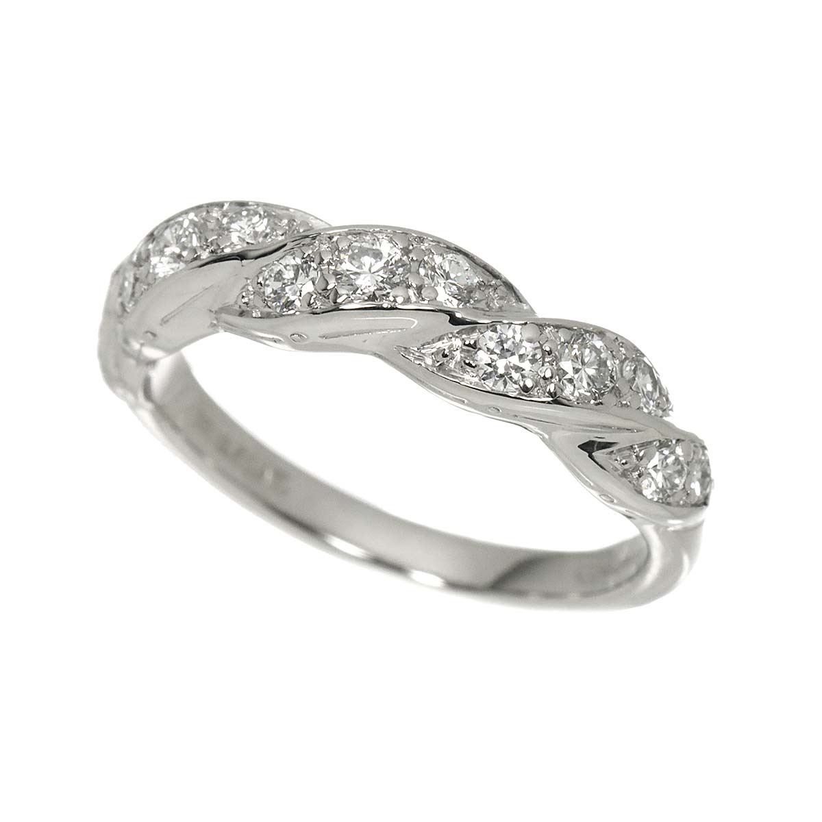 Diamond Ring Pt Platinum Size4-4.5(US)