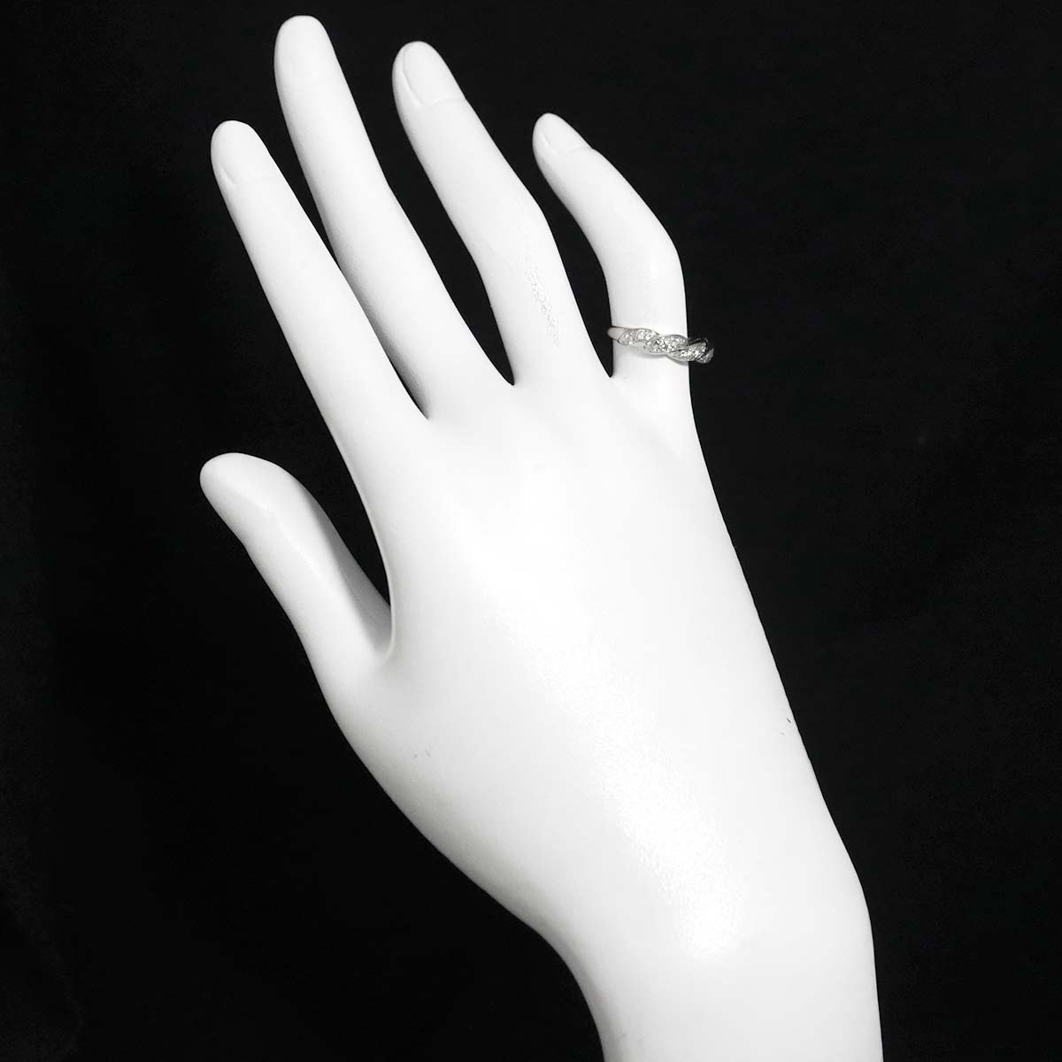 Diamond Ring Pt Platinum Size4-4.5(US)