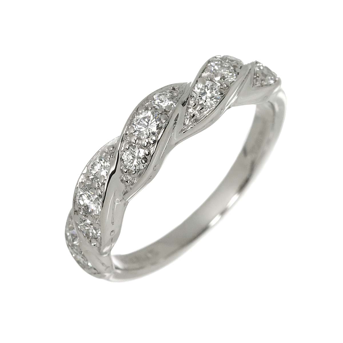 Diamond Ring Pt Platinum Size4-4.5(US)