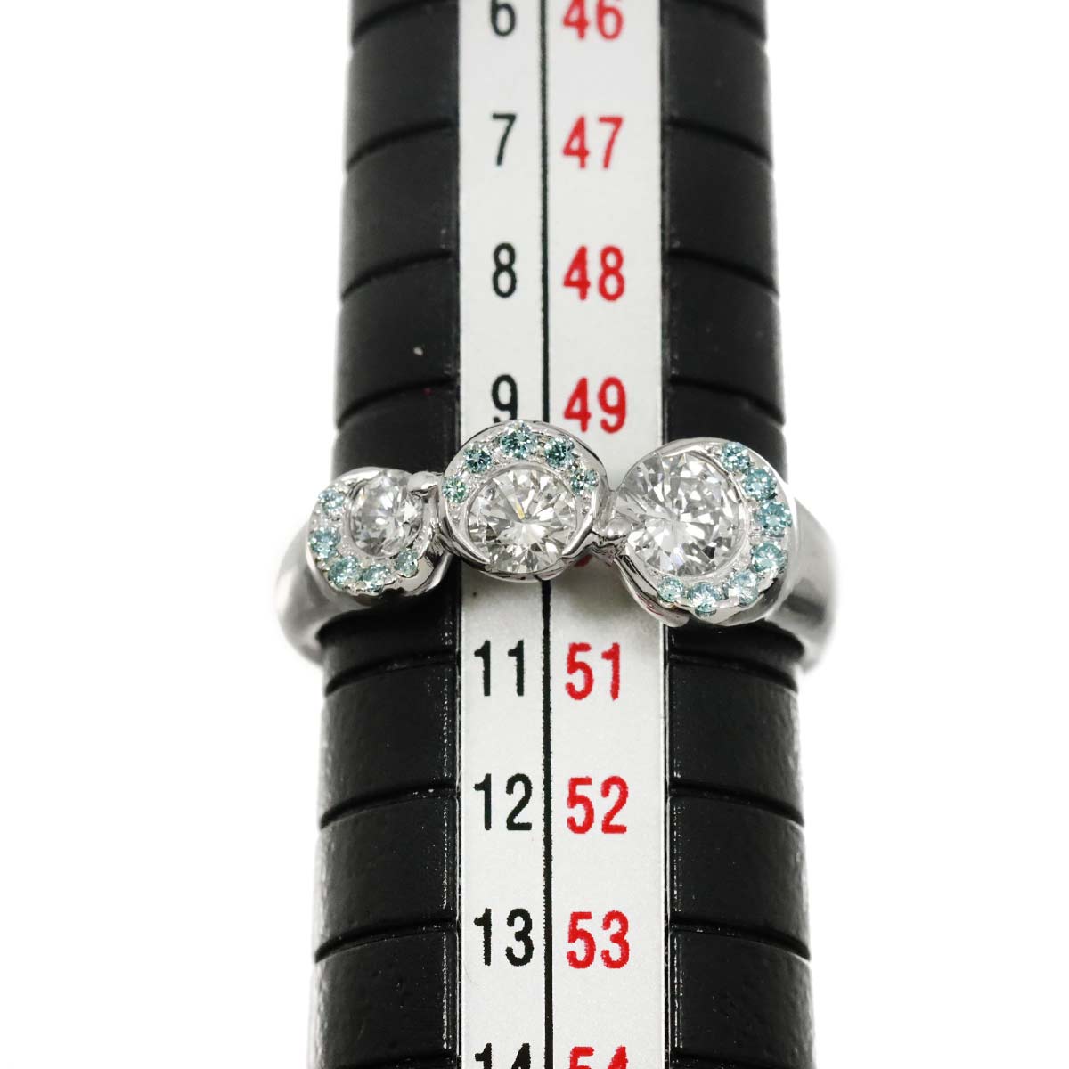 Diamond 0.40ct Treat Diamond 0.10ct Ring 18K WG 5.25(US)