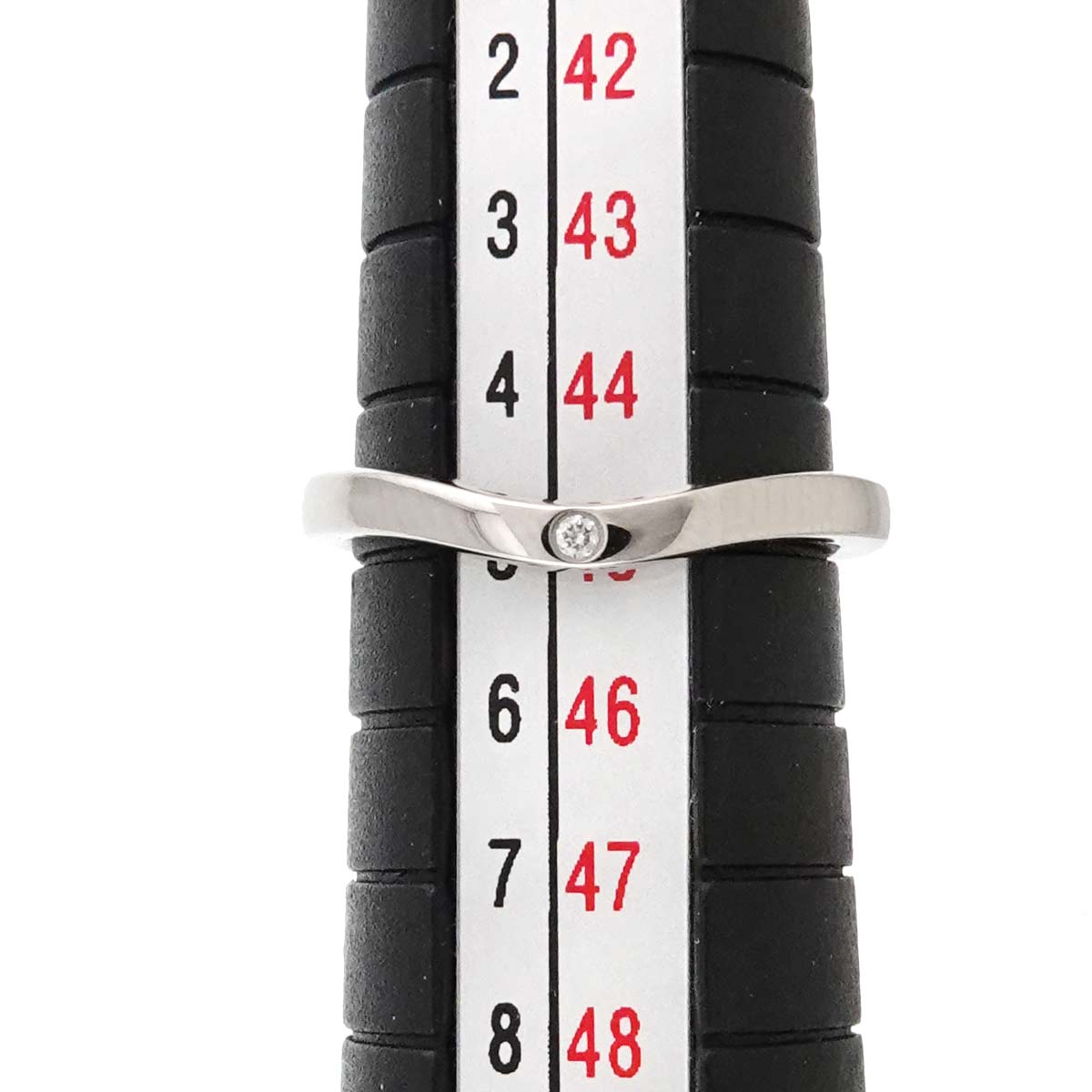 Ballerine curve Diamond Ring Pt Pt size45 3.25(US)