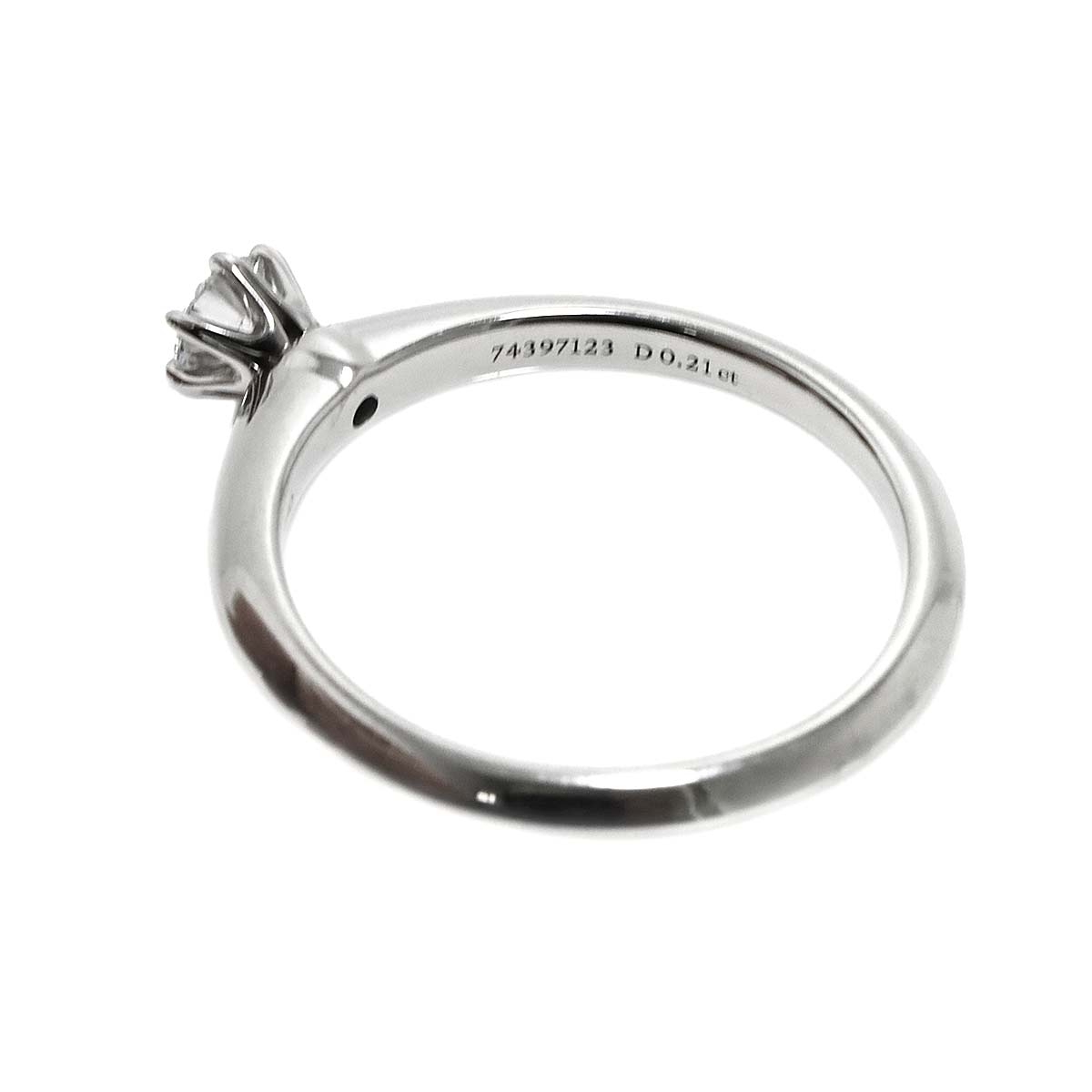 Diamond 0.21ct Ring Pt Platinum Size5.75-6(US)