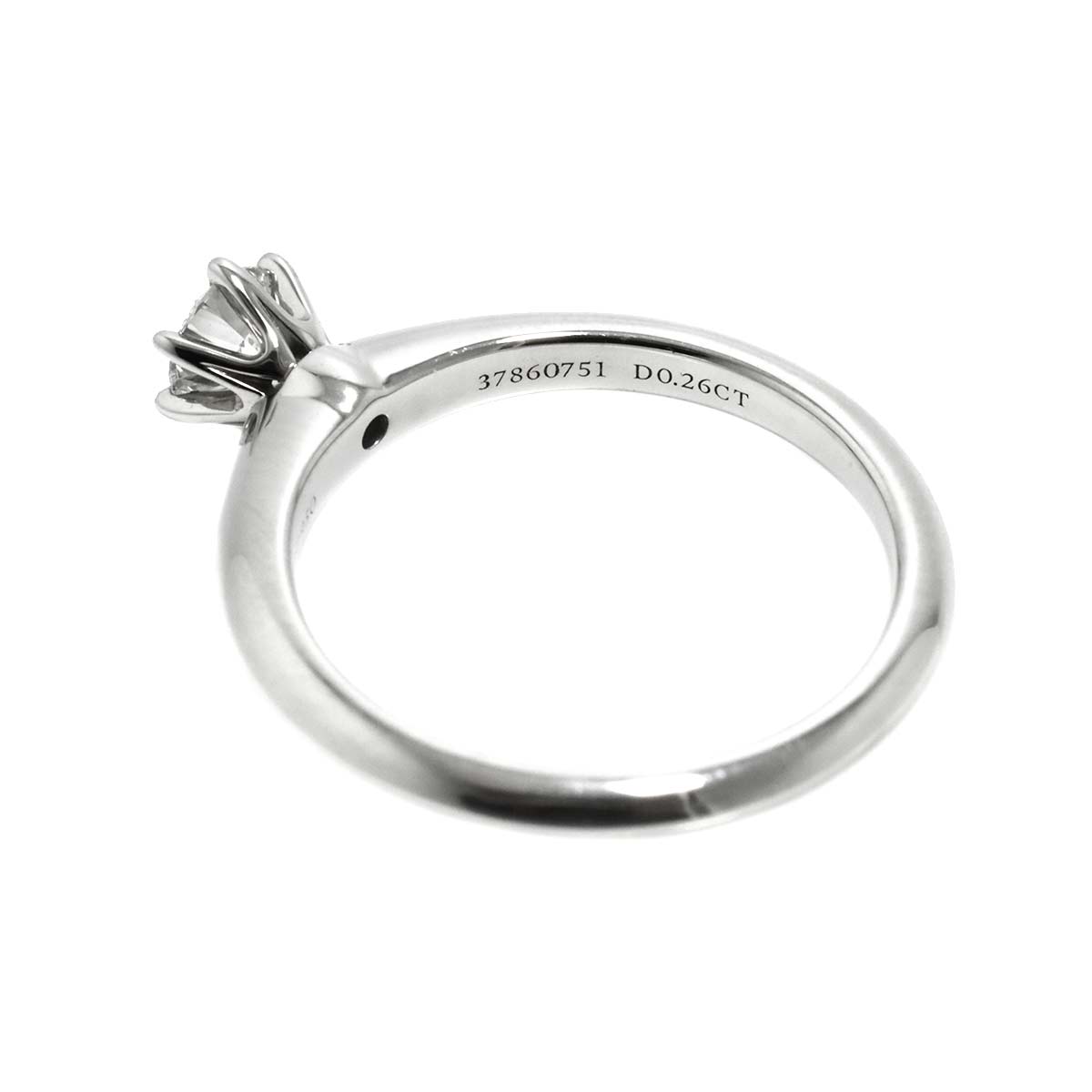 Diamond 0.26ct Ring Platinum Size4.5(US)