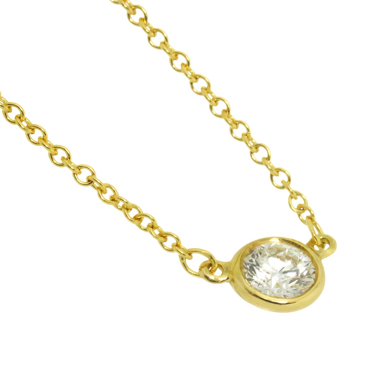 By The Yard Diamond 1P Necklace 18K Yellow Gold 750
