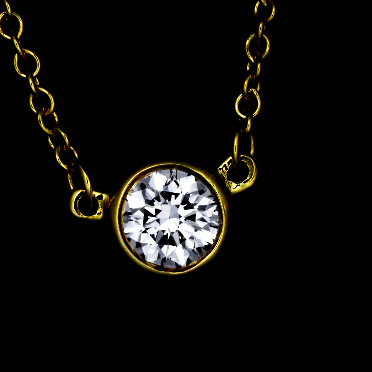By The Yard Diamond 1P Necklace 18K Yellow Gold 750