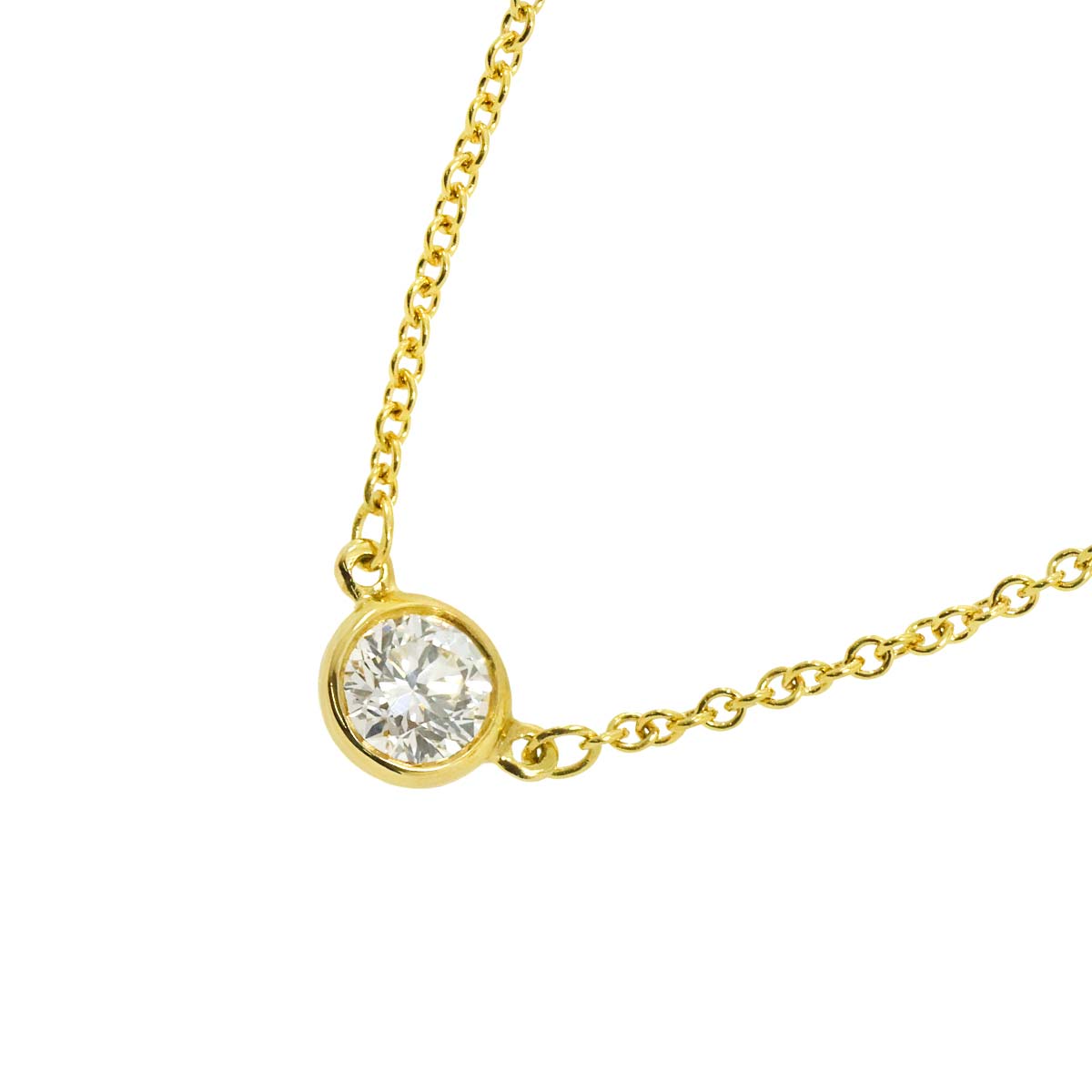 By The Yard Diamond 1P Necklace 18K Yellow Gold 750