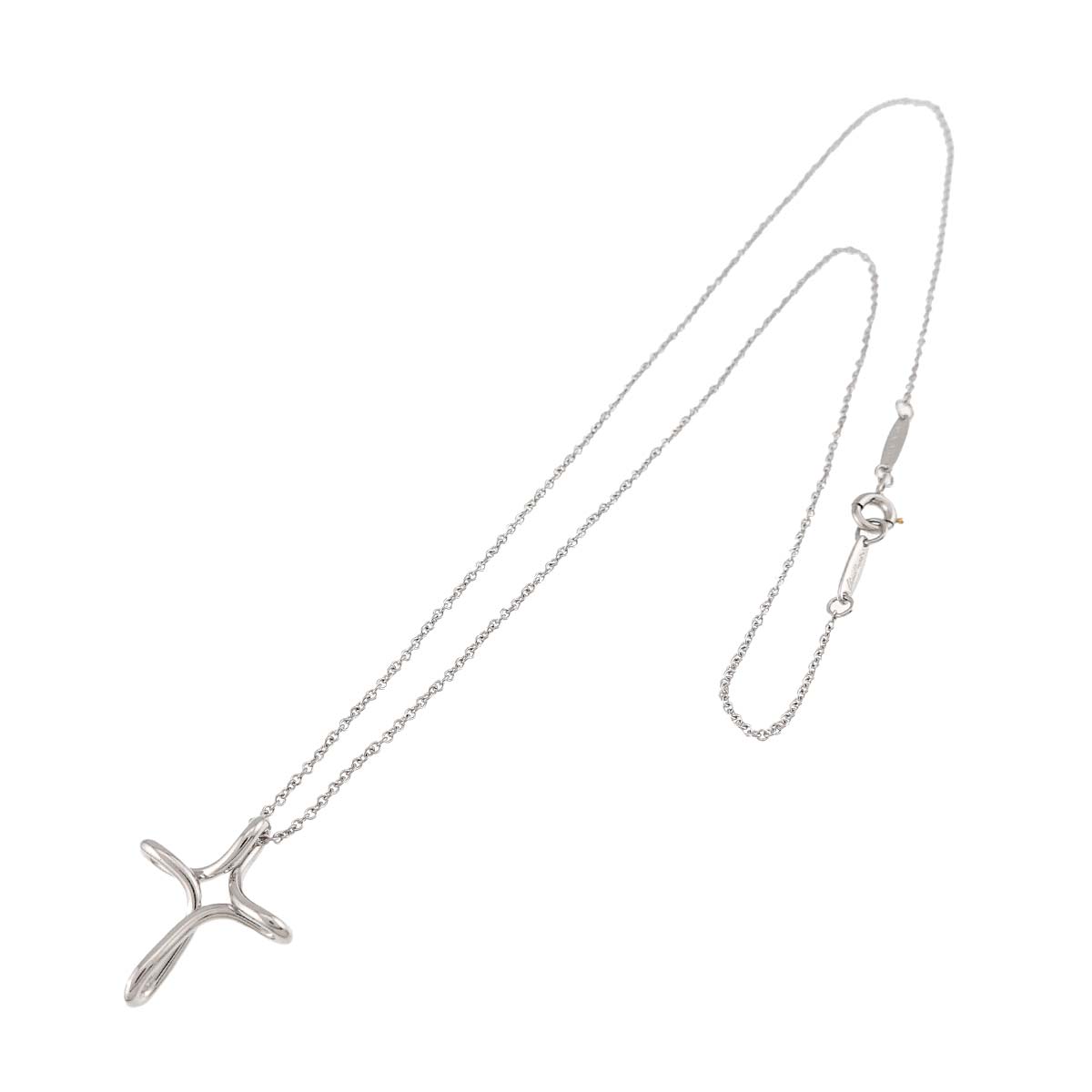 Infinity Cross Necklace Platinum
