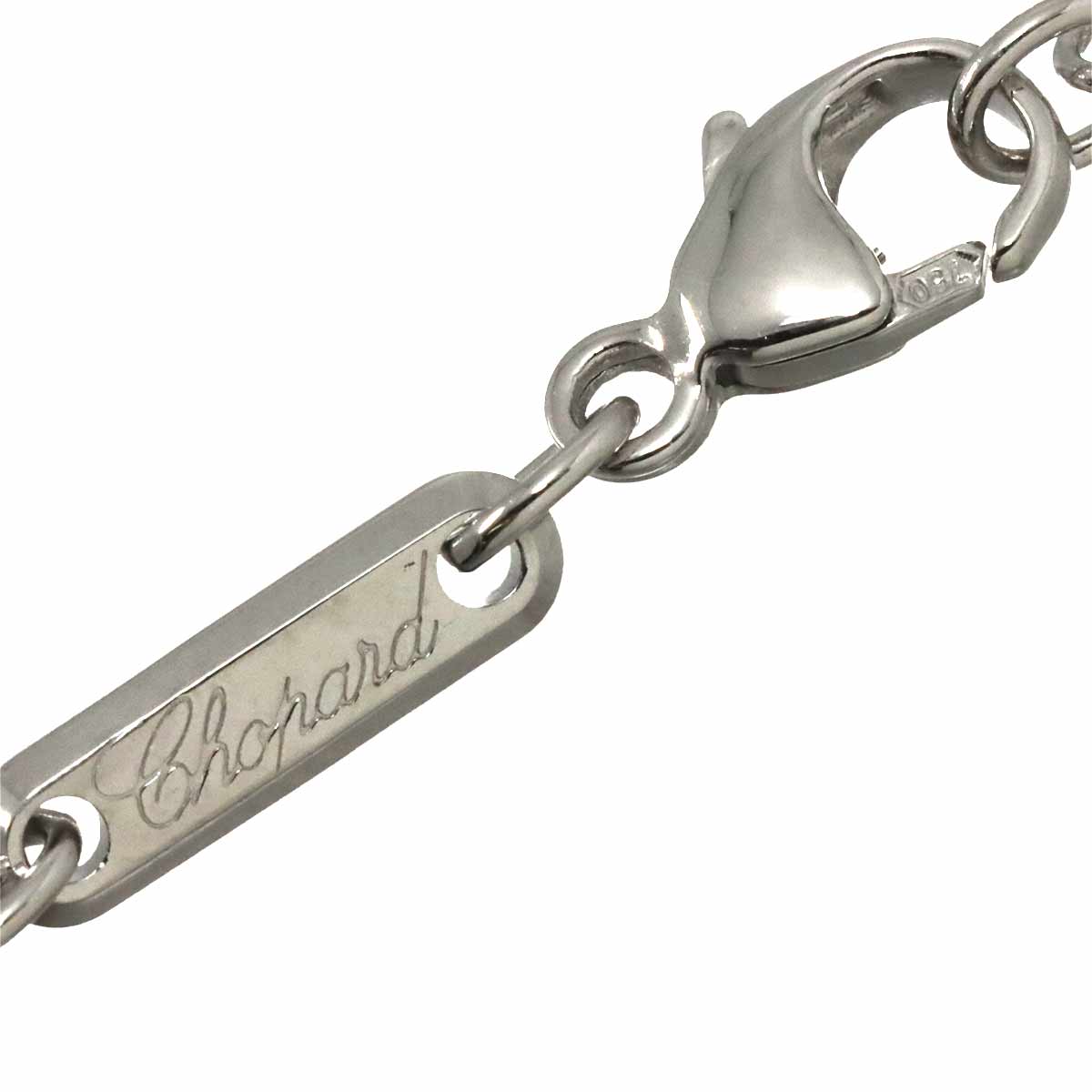 Happy Diamond Heart Necklace 18K White Gold 750