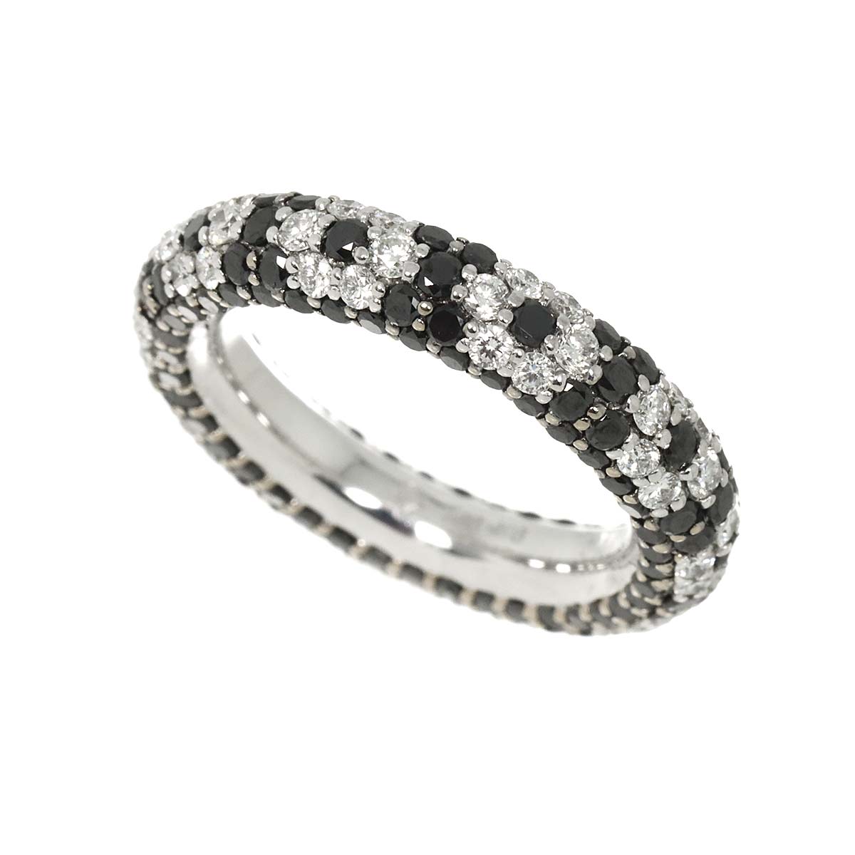 Diamond 2.00/1.11ct Ring 18K WG 750 Size6(US)