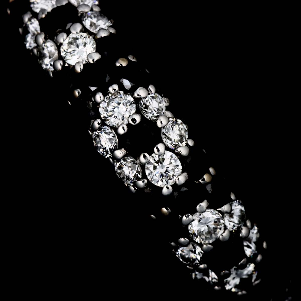 Diamond 2.00/1.11ct Ring 18K WG 750 Size6(US)