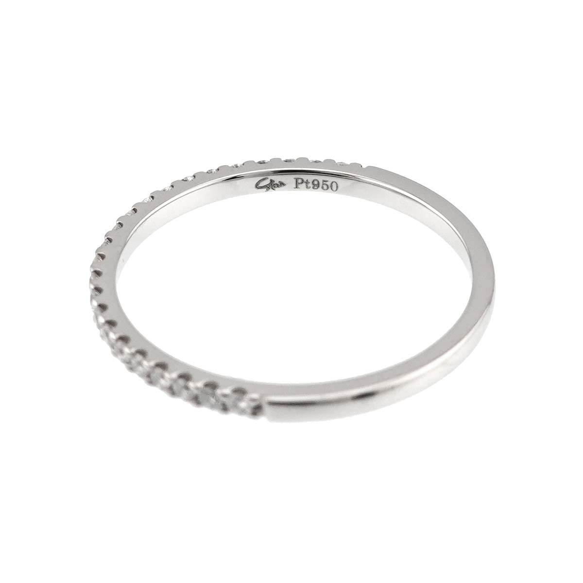 Half Diamond 0.15ct Ring Pt Platinum Size5.25(US)