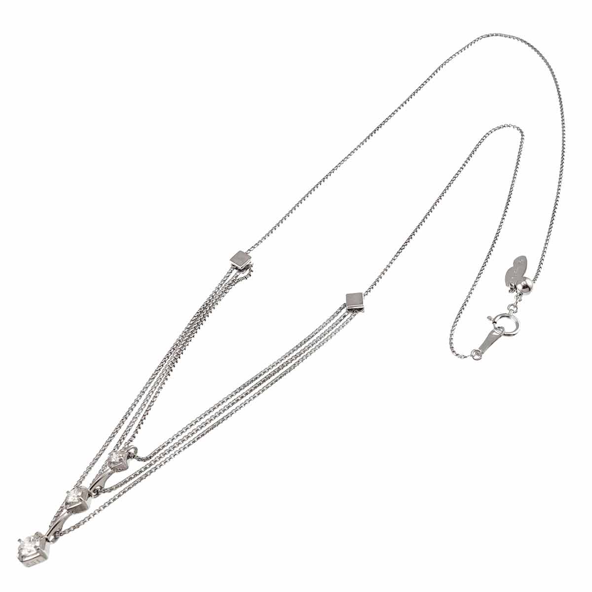 Diamond 0.51ct Necklace 18K WG 750