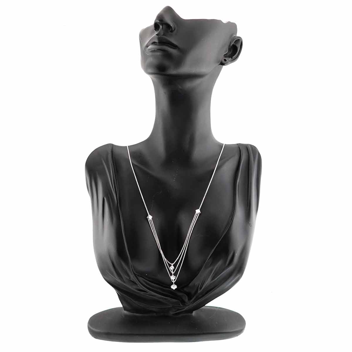 Diamond 0.51ct Necklace 18K WG 750