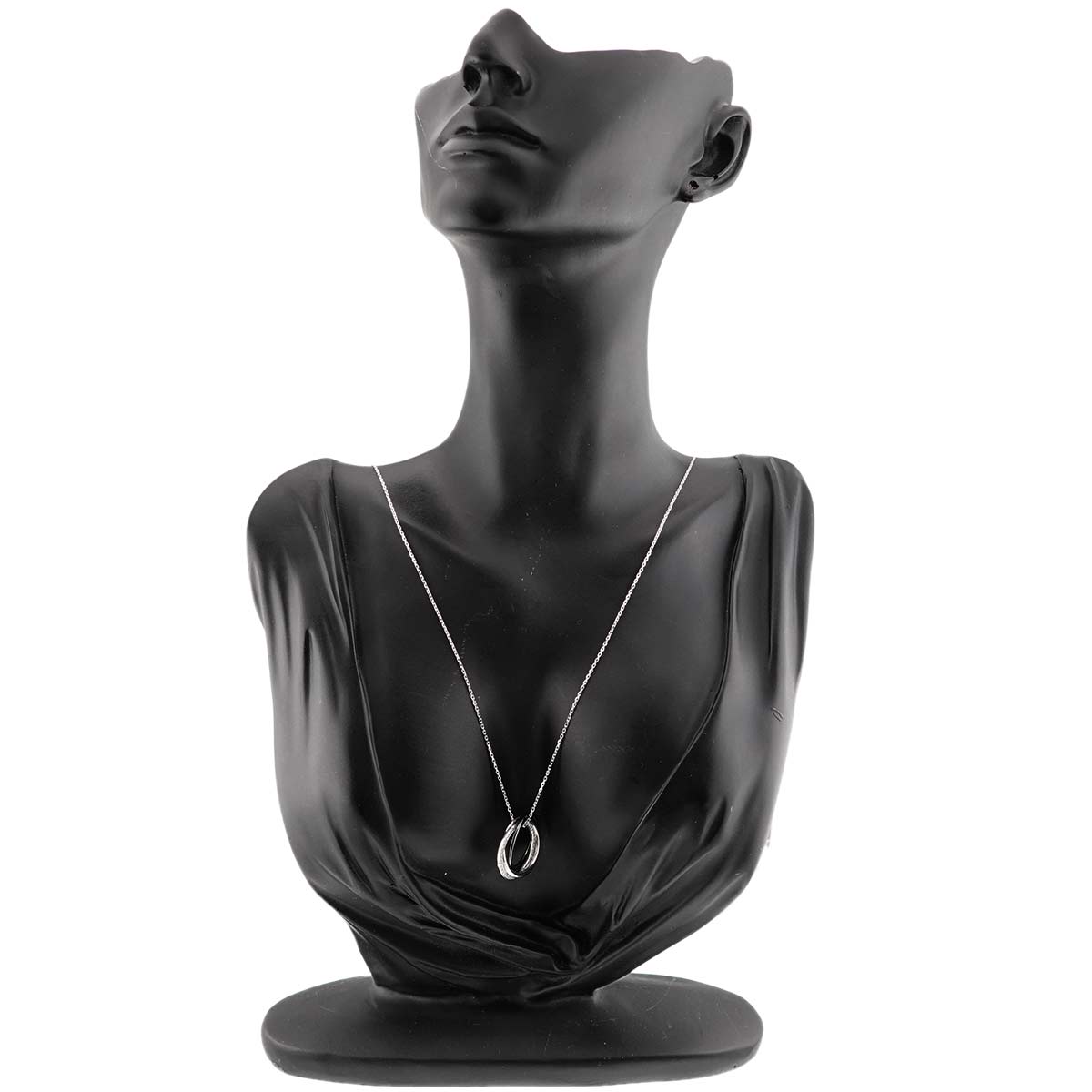 Trinity Diamond Necklace 18K WG 750 Ceramic