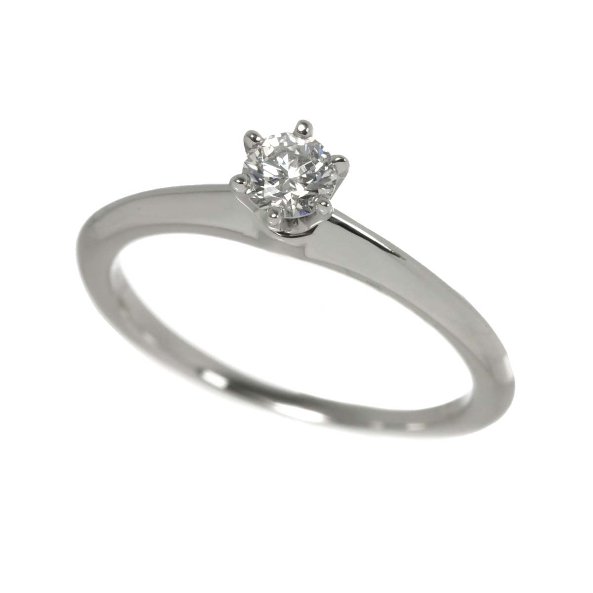 Diamond 0.18ct E/VVS2/3EX Ring Platinum Size4-4.5(US)
