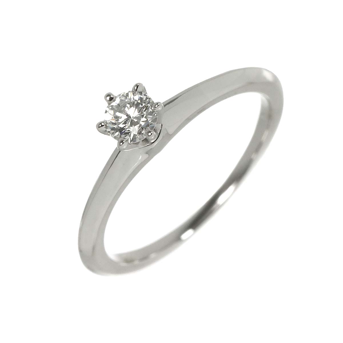 Diamond 0.18ct E/VVS2/3EX Ring Platinum Size4-4.5(US)