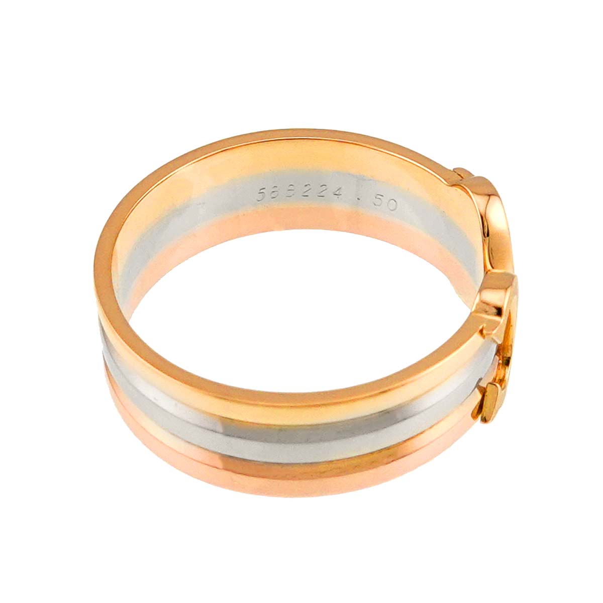 2C Ring 18K YG WG PG 750 Size50 4.75-5(US)