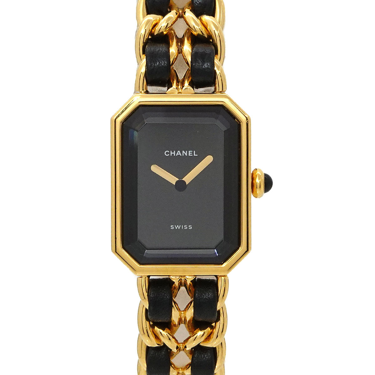 Premiere Size L H0001 Vintage Quartz Black Dial Ladies Watch