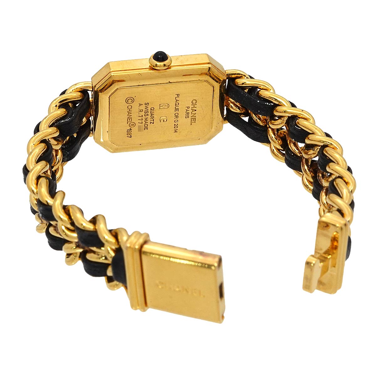 Premiere Size M H0001 Vintage Quartz Black Dial Ladies Watch