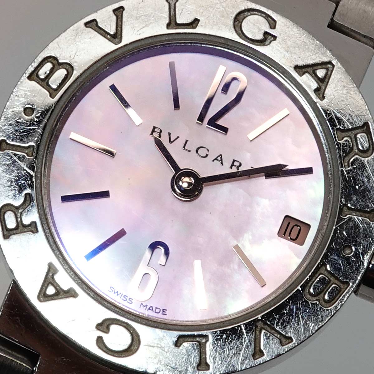 BVLGARIBVLGARI BB23SS Quartz Pink Shell Dial Ladies Watch