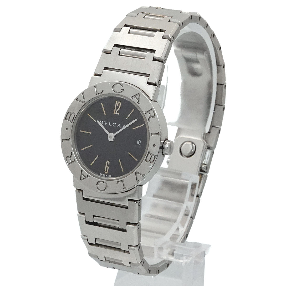 BVLGARIBVLGARI BB26SS Quartz Black Dial Ladies Watch