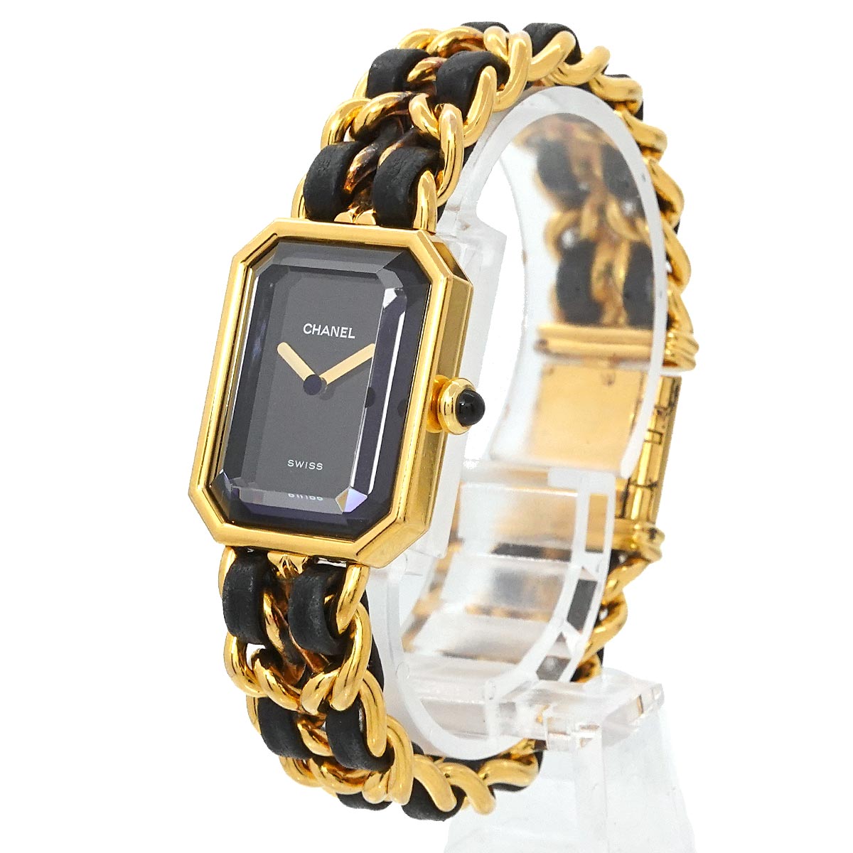 Premiere Size M H0001 Vintage Quartz Black Dial Ladies Watch