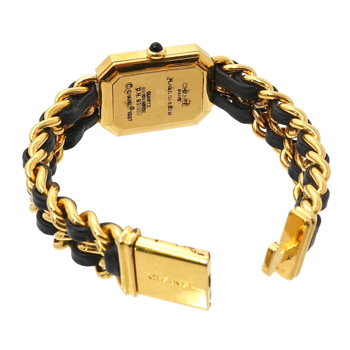 Premiere Size M H0001 Vintage Quartz Black Dial Ladies Watch