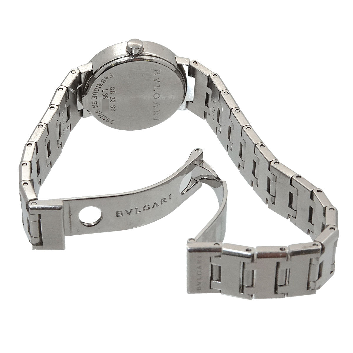 BVLGARIBVLGARI BB23SS 12P Diamond Quartz Silver Dial Ladies