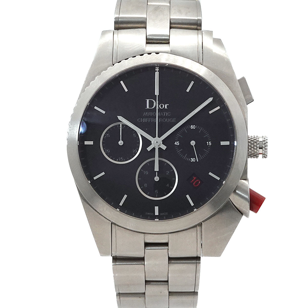 CHIFFRE ROUGE Date CD084610M002 Chronograph Black Dial