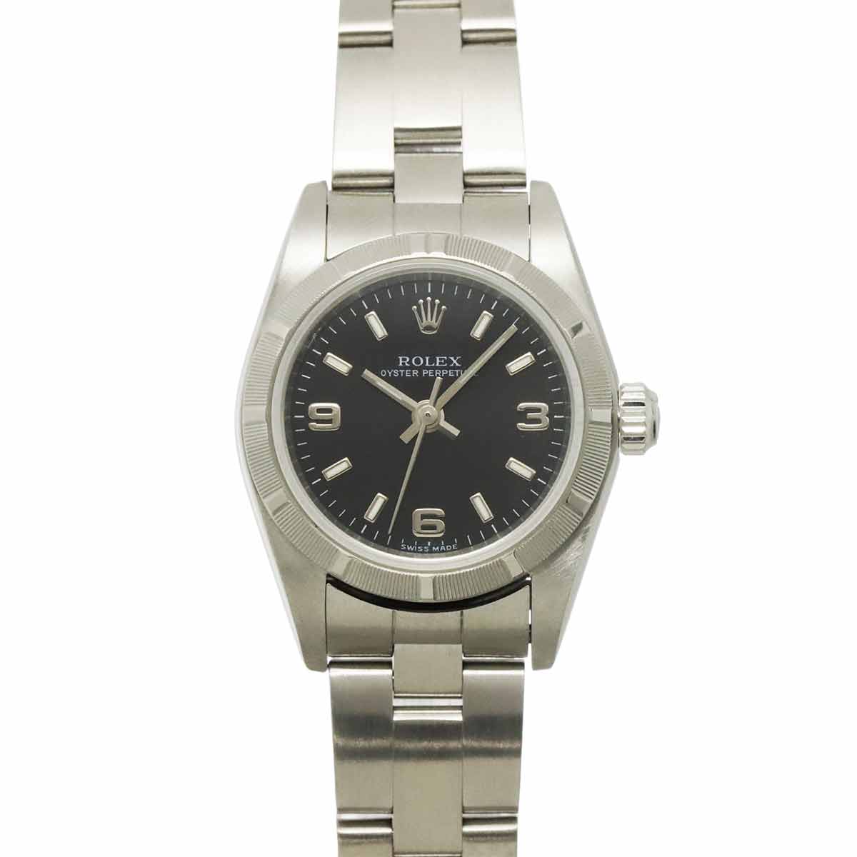 Oyster Perpetual 76030 Serial F Automatic Black Dial Ladies