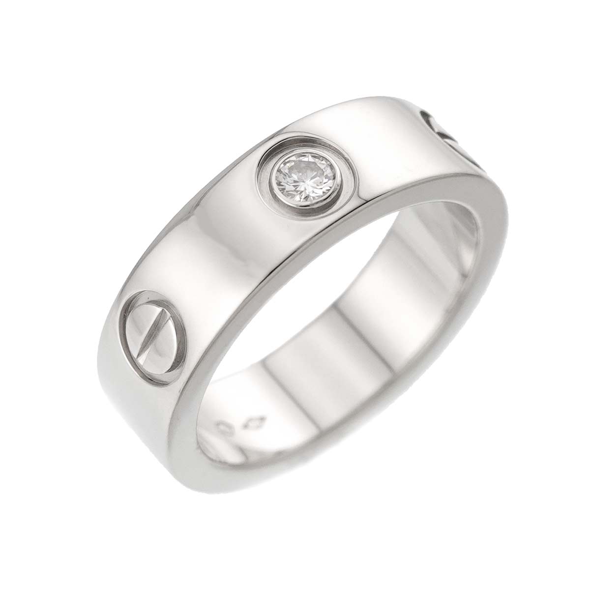 Love Ring Diamond 1P Platinum size50 4.75-5(US)