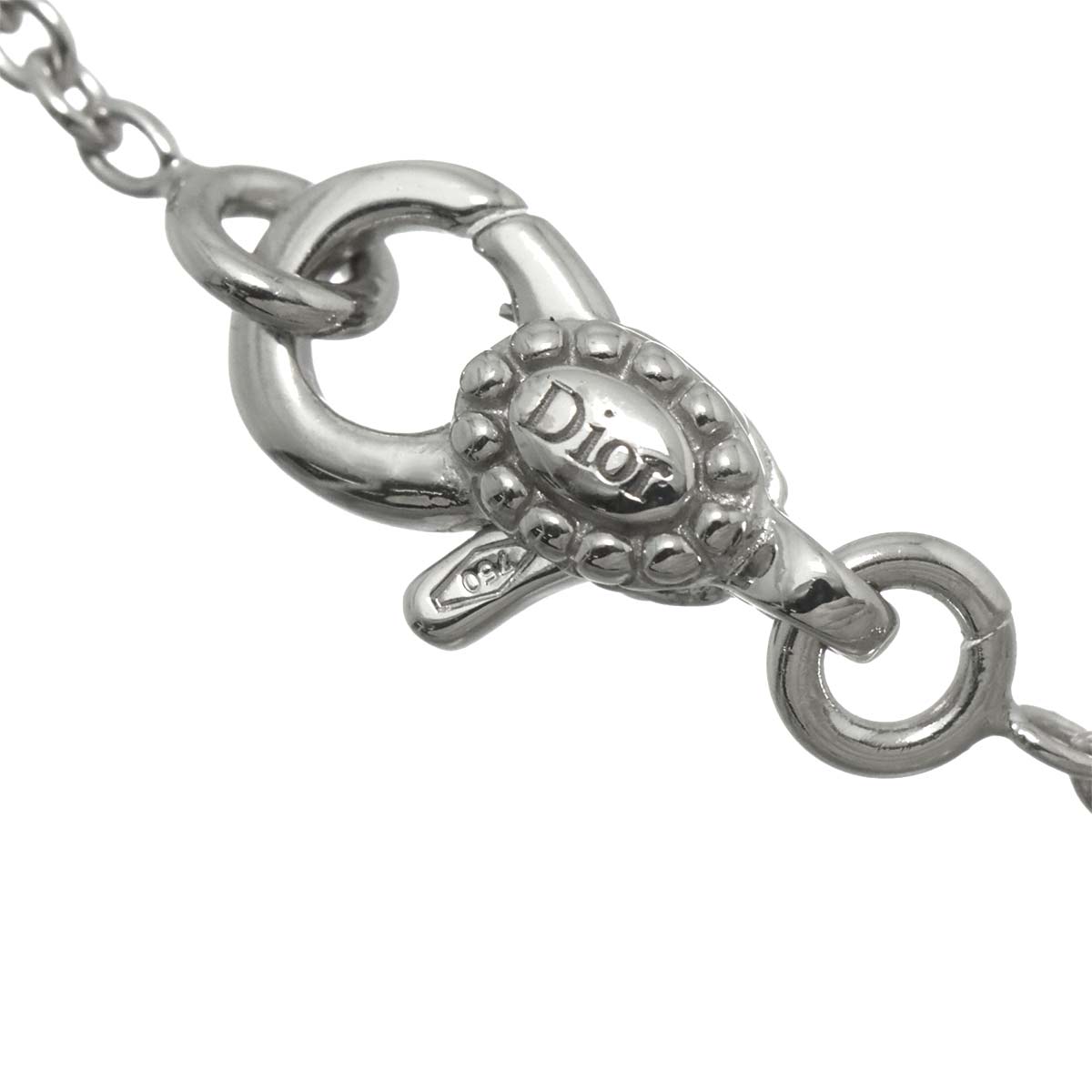 Rose des Vents MOP Diamond Necklace 18K WG White Gold 750