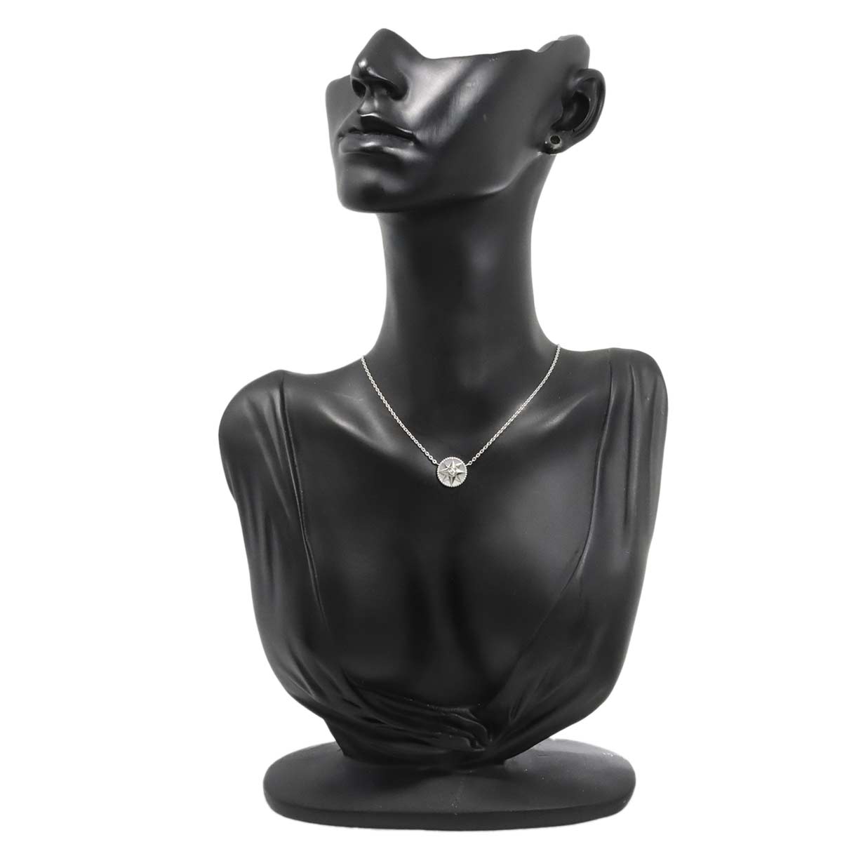 Rose des Vents MOP Diamond Necklace 18K WG White Gold 750