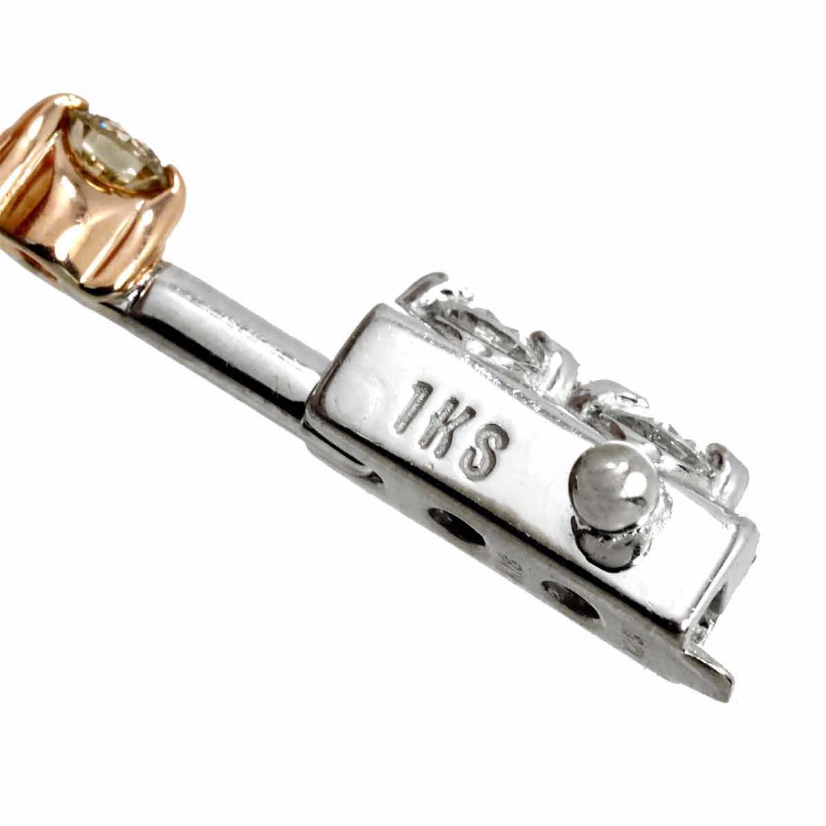 DE BEERS LINE Diamond 1.25ct Bracelet 18K WG PG 750