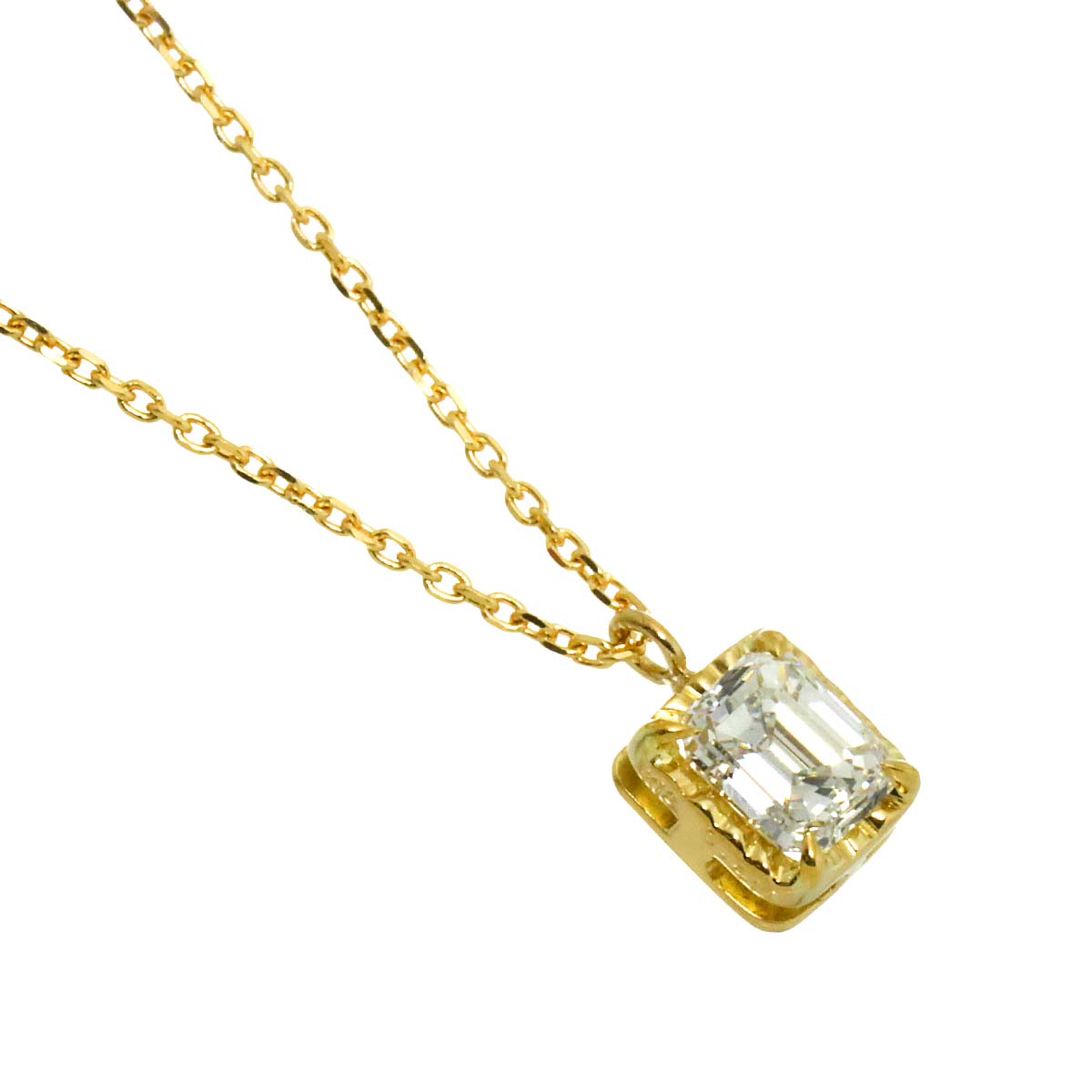 Diamond 0.410ct Necklace 18K YG Yellow Gold 750