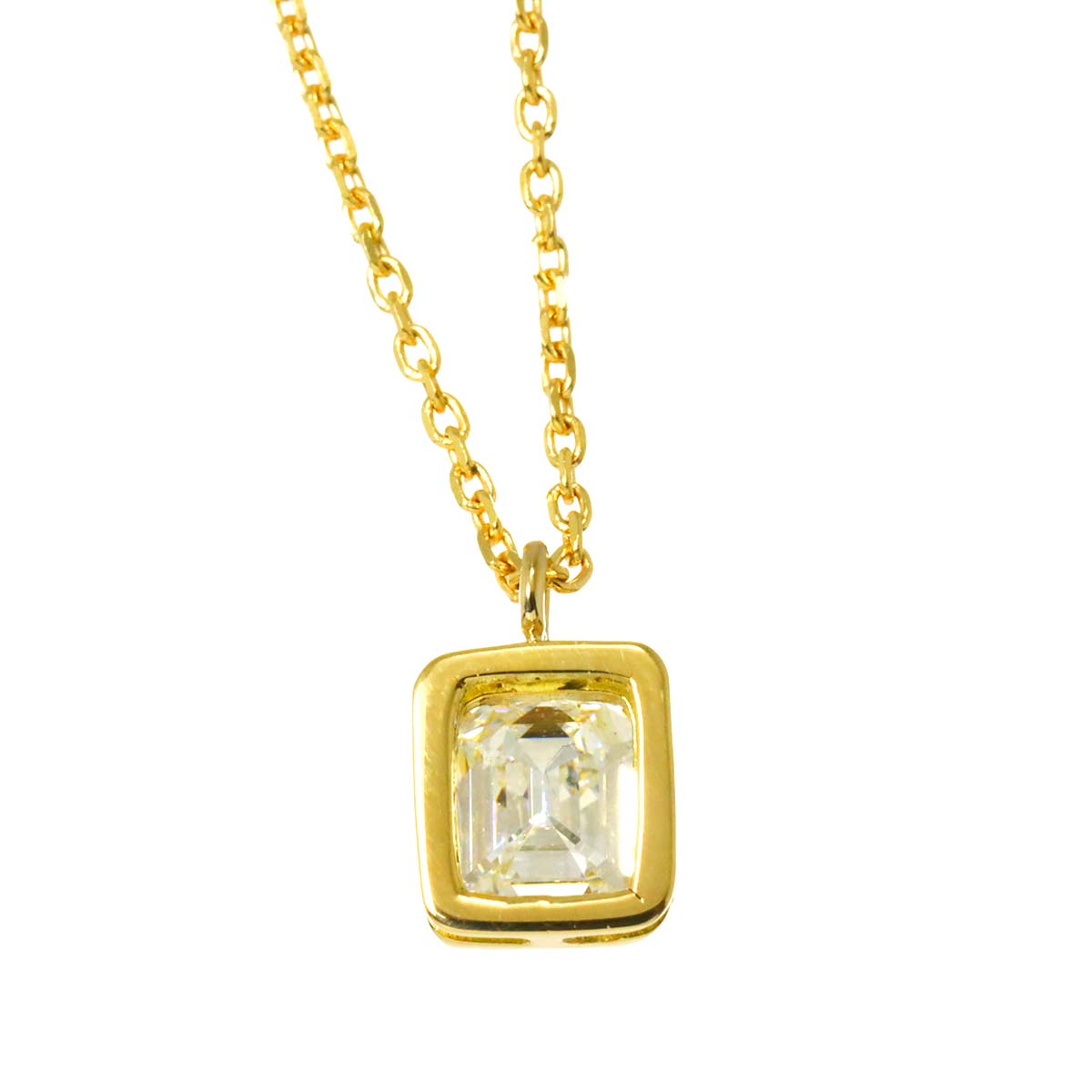 Diamond 0.410ct Necklace 18K YG Yellow Gold 750