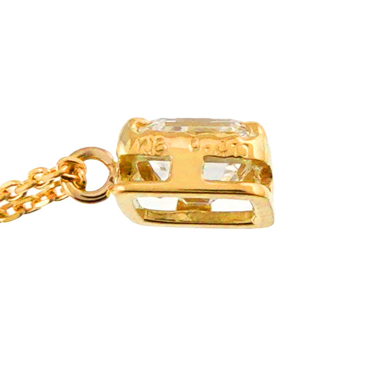 Diamond 0.410ct Necklace 18K YG Yellow Gold 750