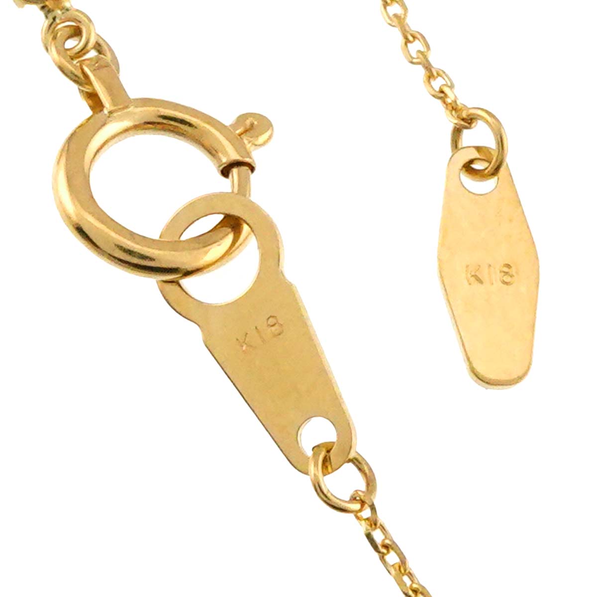 Diamond 0.410ct Necklace 18K YG Yellow Gold 750