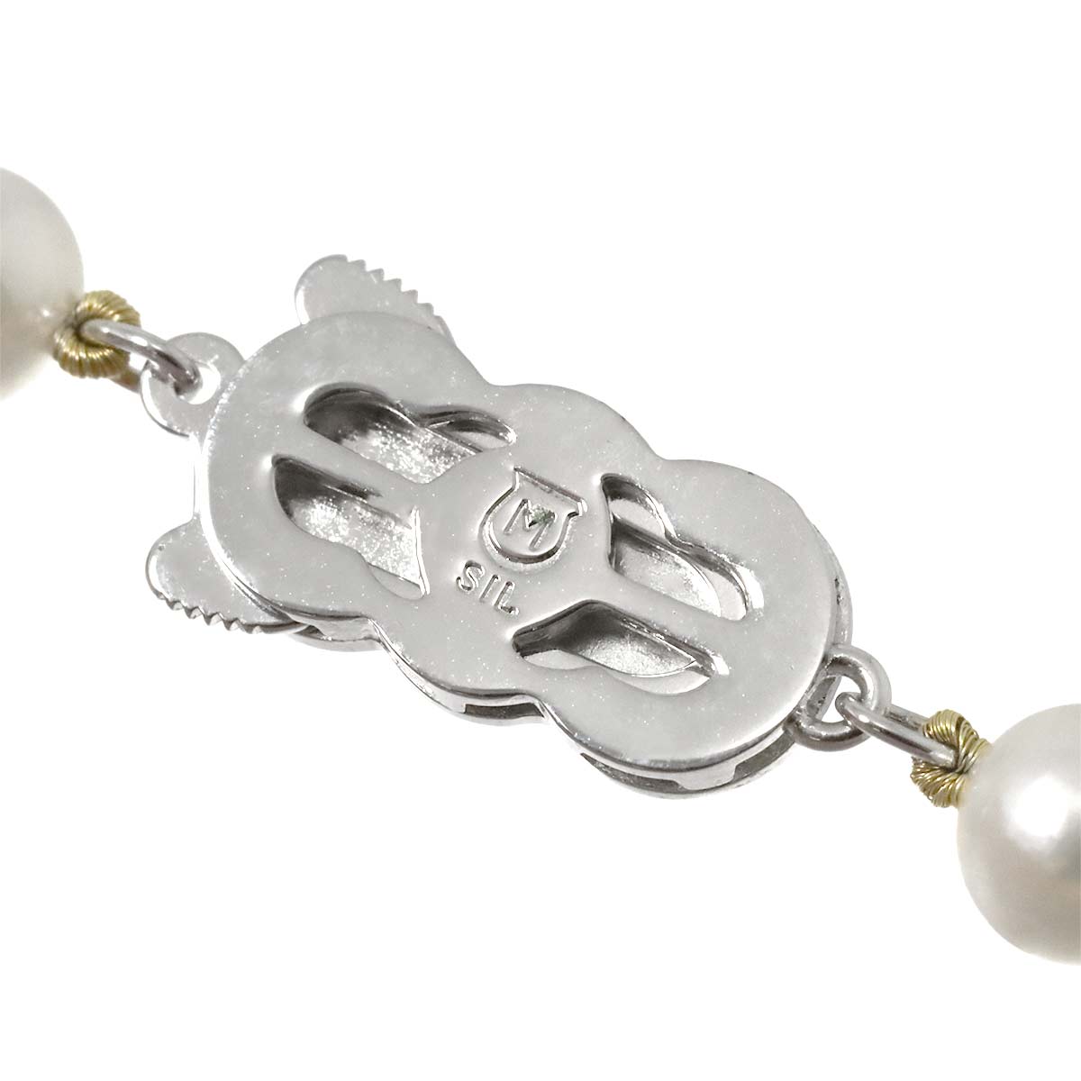 Akoya Pearl SV Necklace Earrings Two piece set