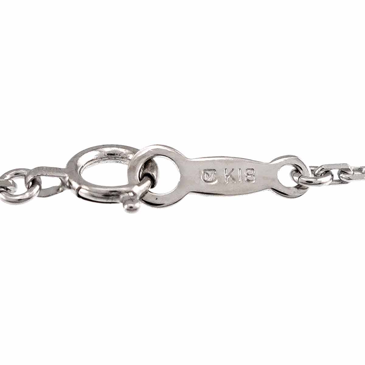 Diamond 0.10t Necklace 18K White Gold 750