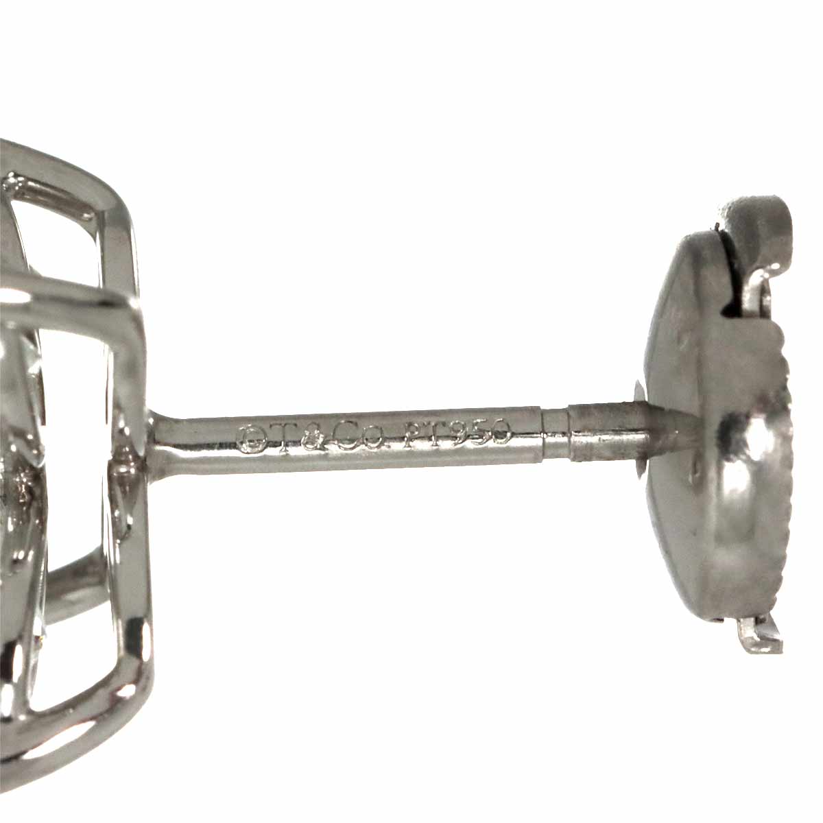 Victoria Large Diamond Earrings Pierced Pt Platinum