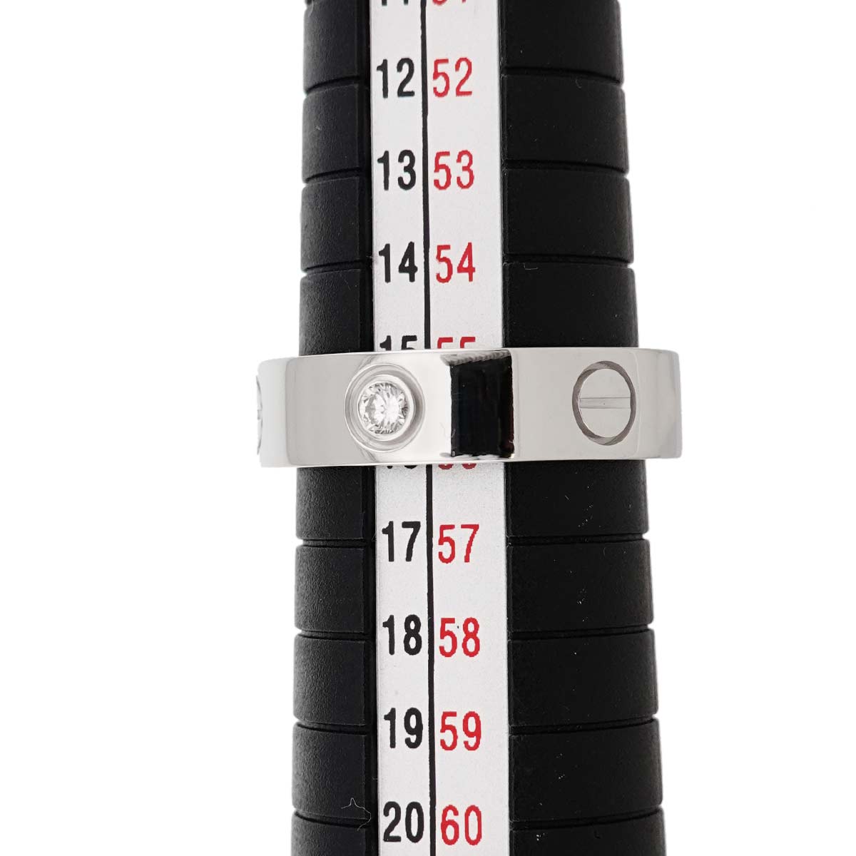 Love Ring Diamond 3P 18K White Gold 750 size56 7.25(US)