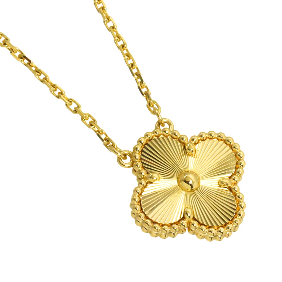 Vintage Alhambra Necklace 18K Yellow Gold 750