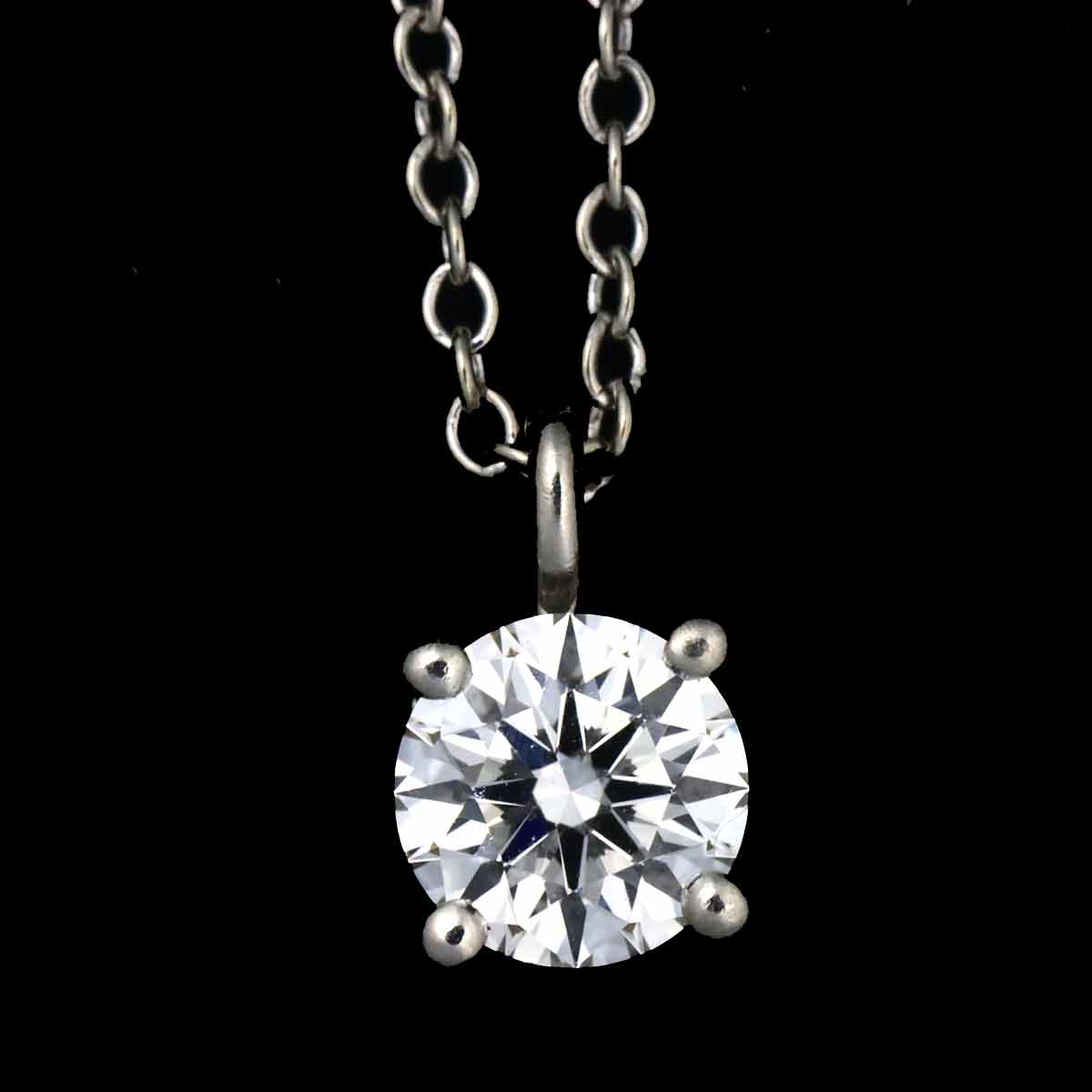 Solitaire Diamond Necklace Platinum
