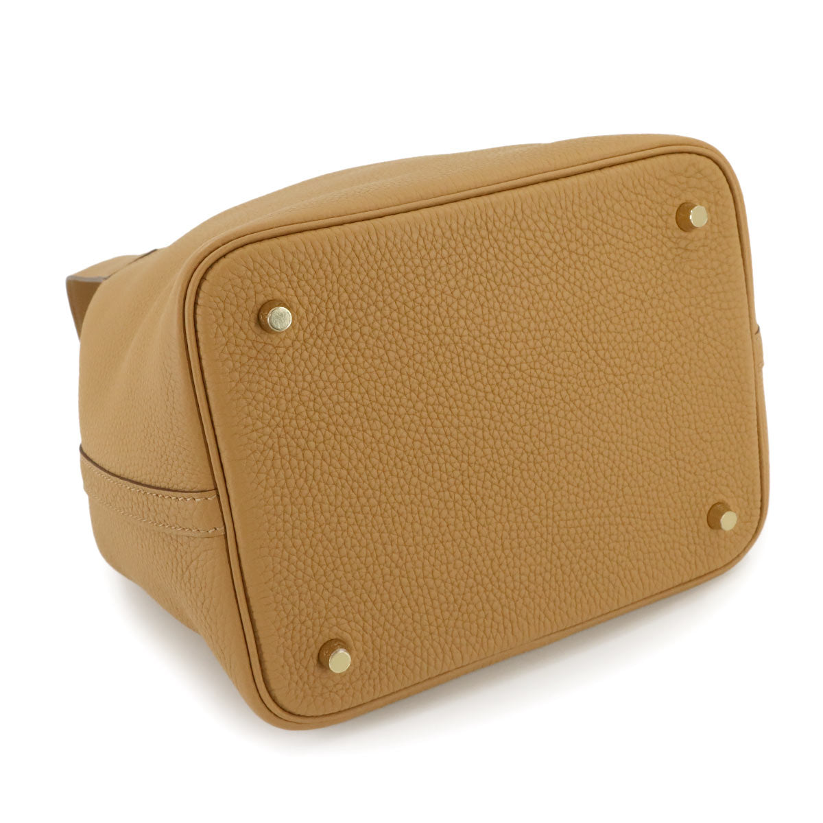 Picotin Lock MM Hand Bag Taurillon Clemence Biscuit Purse