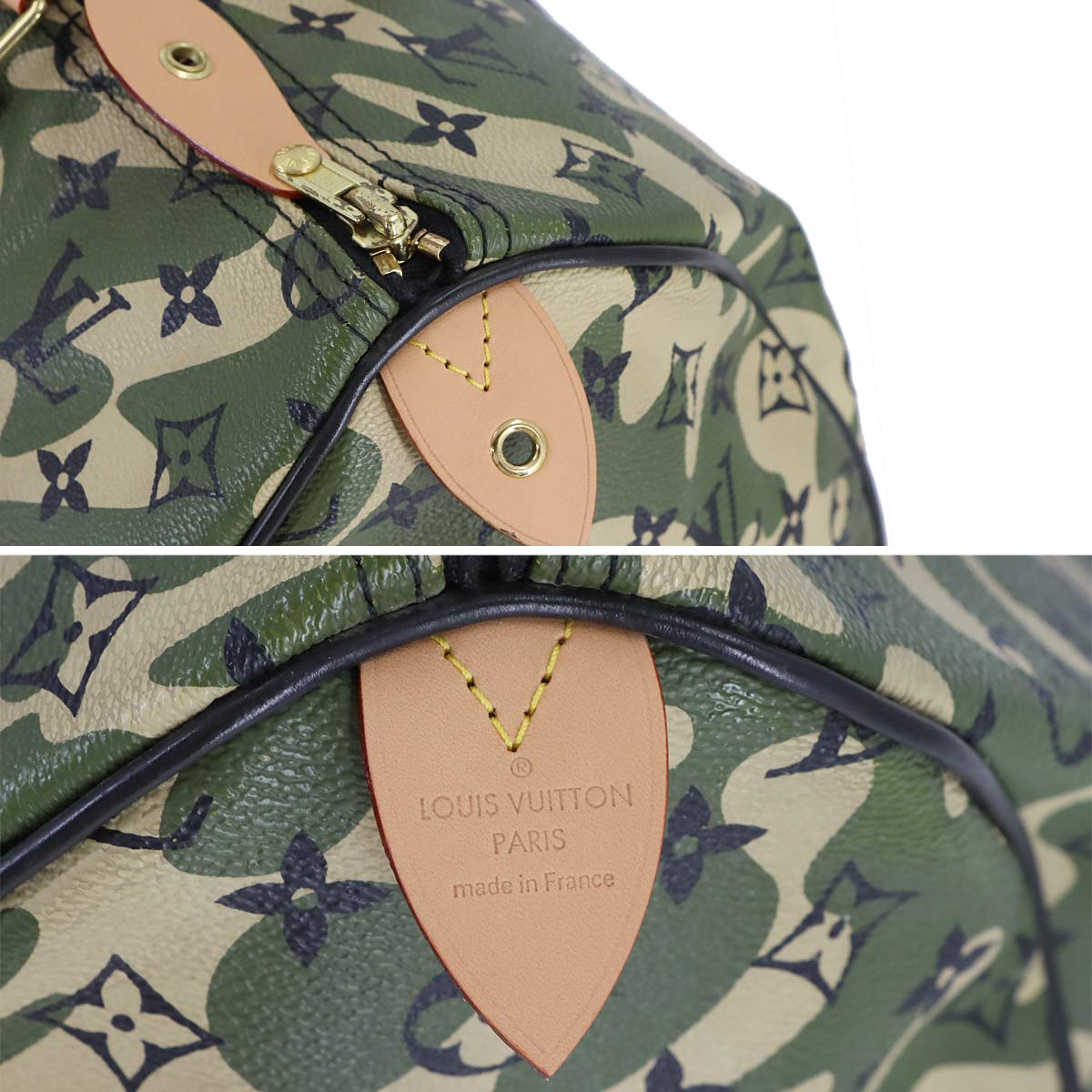 Monogramo Flage Speedy 35 Hand Bag M95773 Camouflage