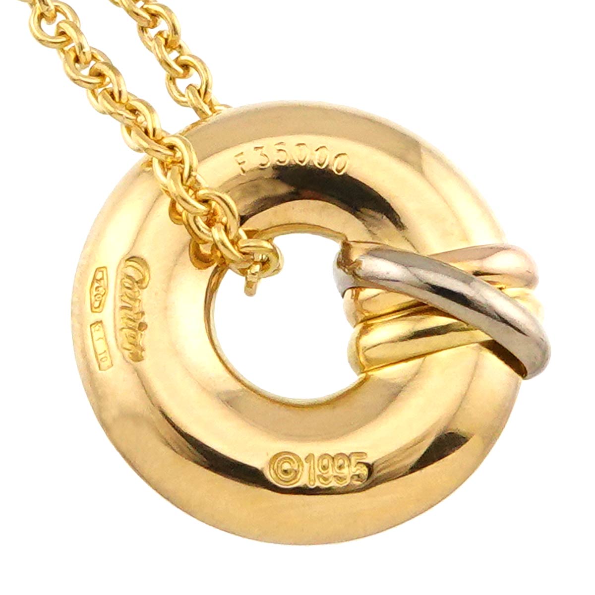 Trinity Necklace 18K YG WG PG 750