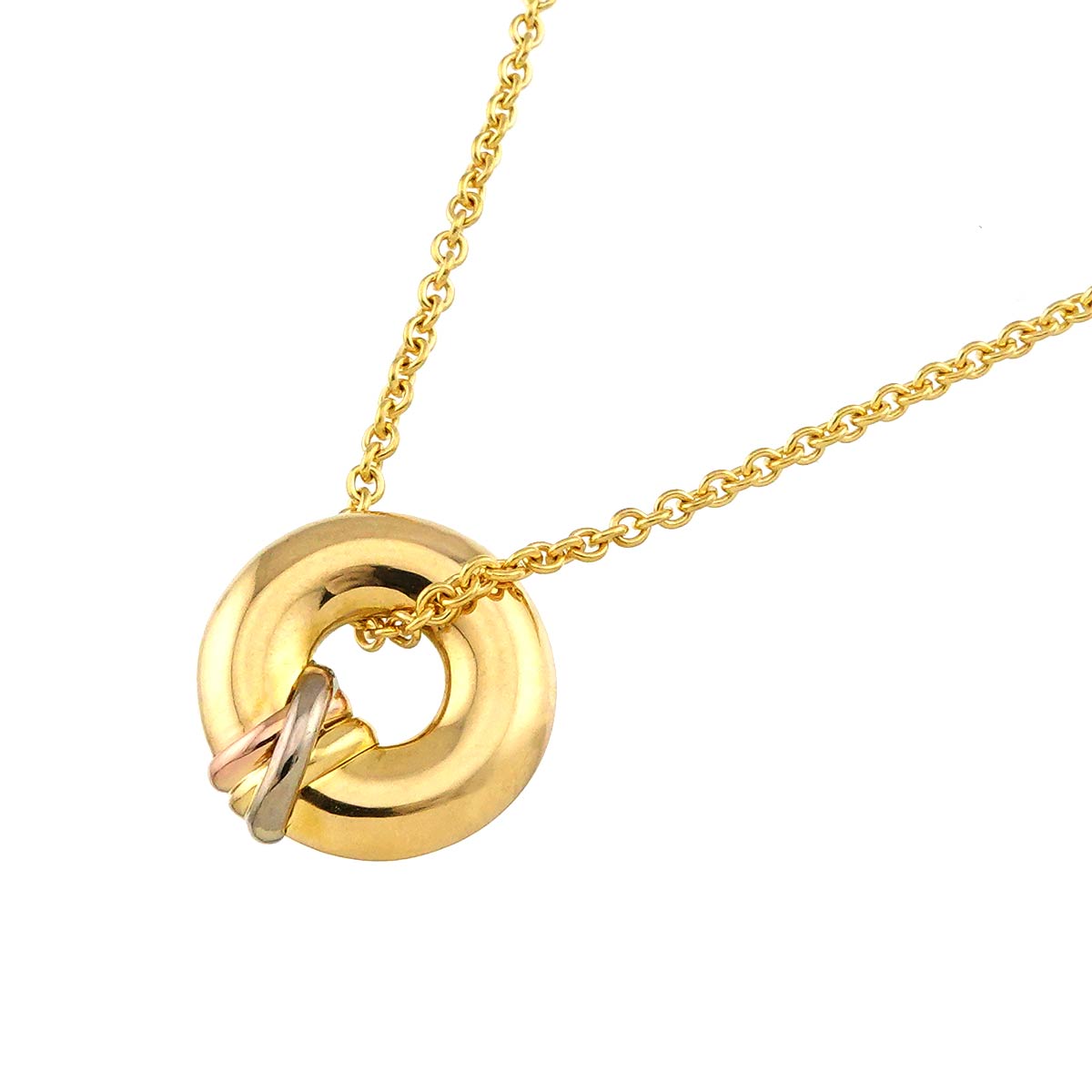 Trinity Necklace 18K YG WG PG 750